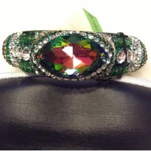 Limited Edition Swarovski Crystal Green Gypsy Soule Bangle